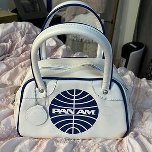 PAN AM  vintageWhite and Blue  Bag
